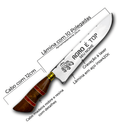 Faca Churrasco Artesanal 10 " Agro é top 02