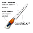 Faca Churrasco Artesanal 10 Isca Artificial