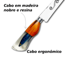 Faca Churrasco Artesanal 10 Isca Artificial