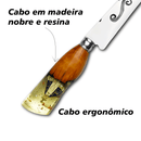 Faca Churrasco Artesanal 10 Nossa Senhora