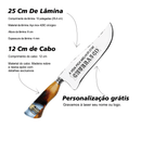 Faca Churrasco Artesanal 10" Churrasqueiro